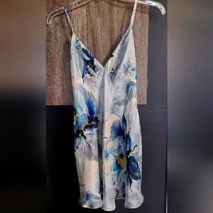 Christine chemise 100% silk Floral